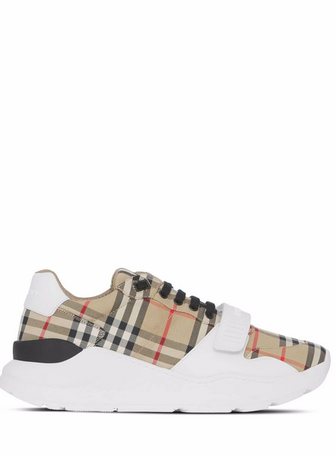 Burberry tenis con motivo Vintage Check mujer