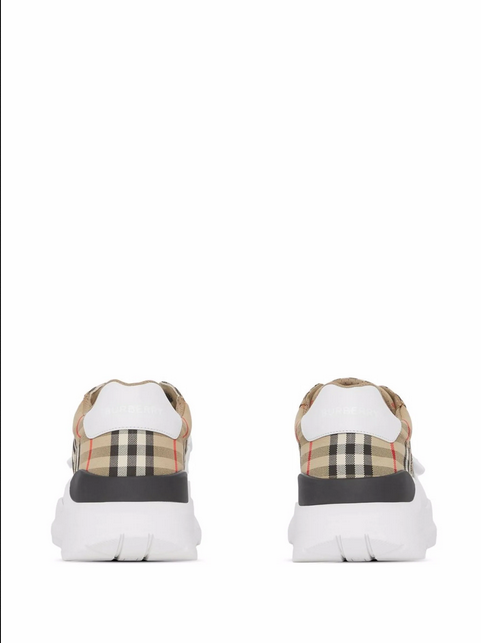 Burberry tenis con motivo Vintage Check mujer