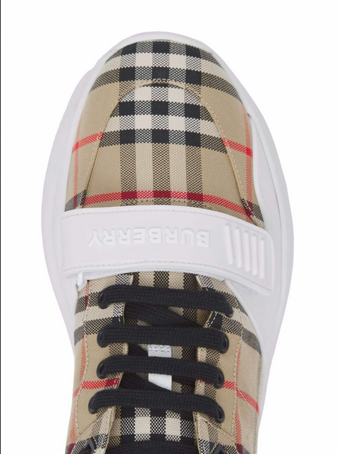 Burberry tenis con motivo Vintage Check mujer