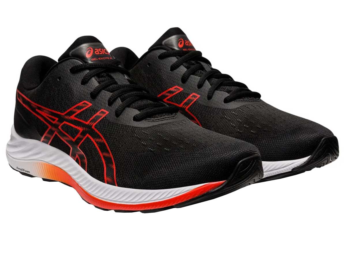 Tenis Running Asics GEL EXCITE 9 Negro Naranja Hombre