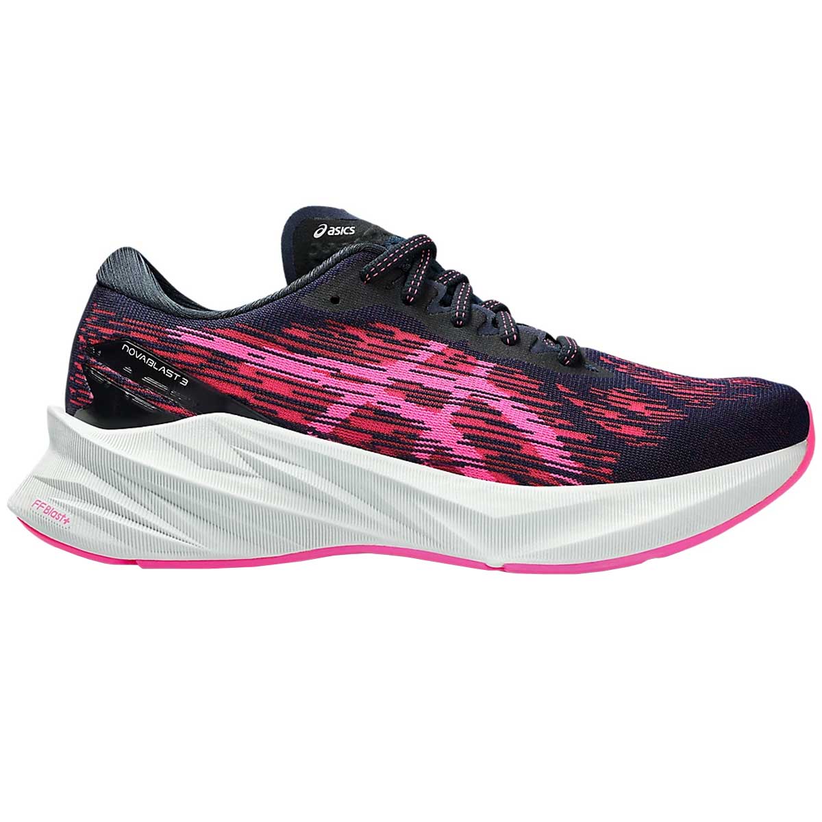 Tenis Asics Running NOVABLAST 3 Negro Rosa Mujer