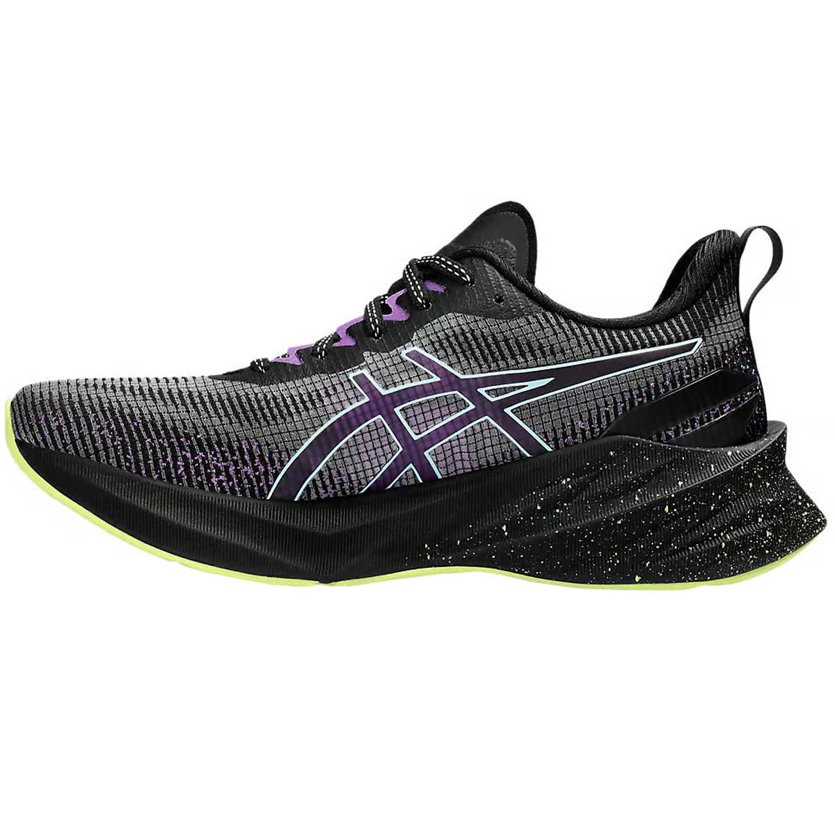 Tenis Asics NOVABLAST 3 LE Running Negro Verde Mujer