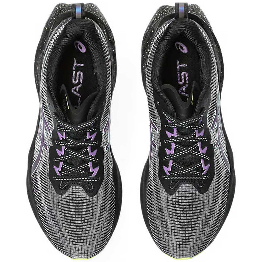 Tenis Asics NOVABLAST 3 LE Running Negro Verde Mujer