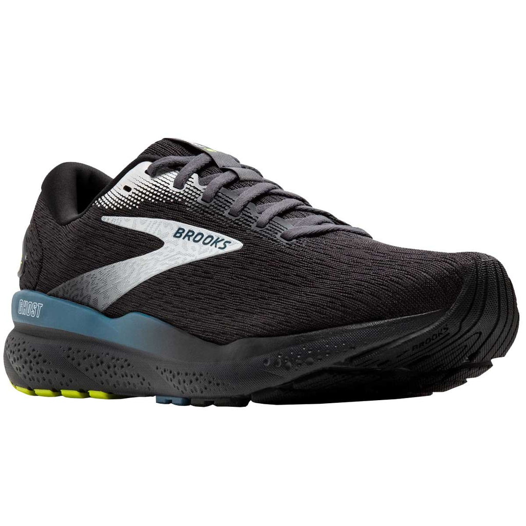 Tenis Brooks Running GHOST 16 Negro Azul Hombre