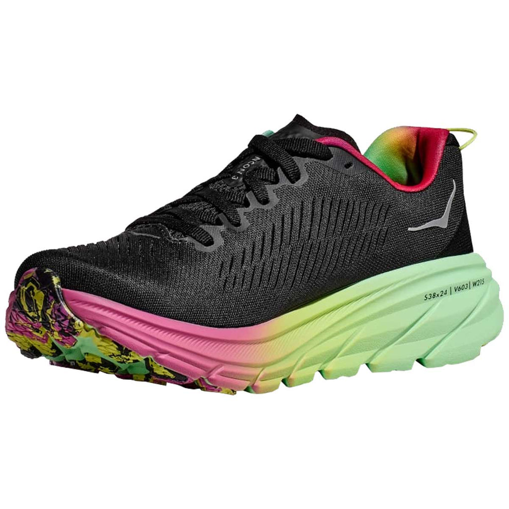 Tenis Hoka RINCON 3 Running Negro Verde Hombre