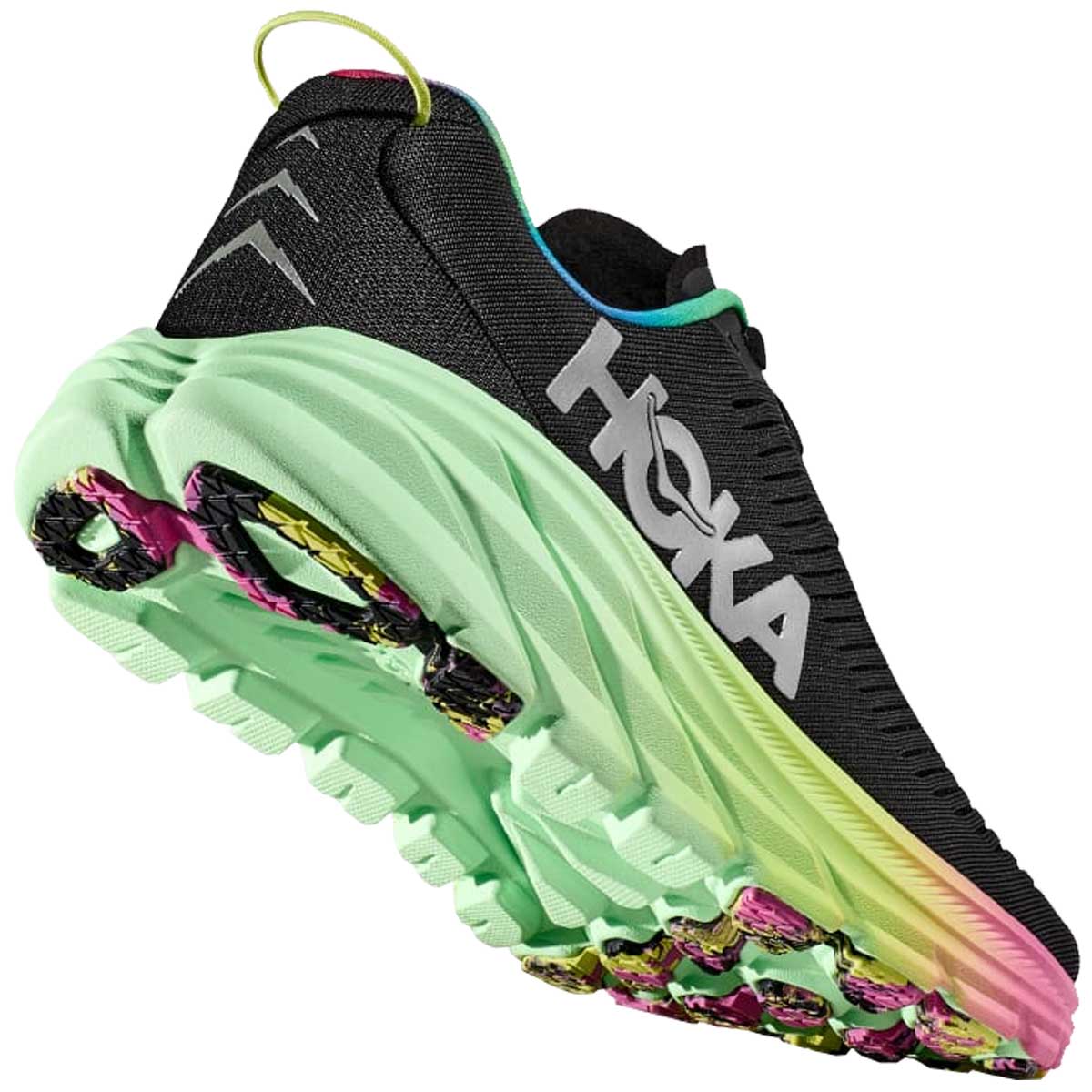 Tenis Hoka RINCON 3 Running Negro Verde Hombre