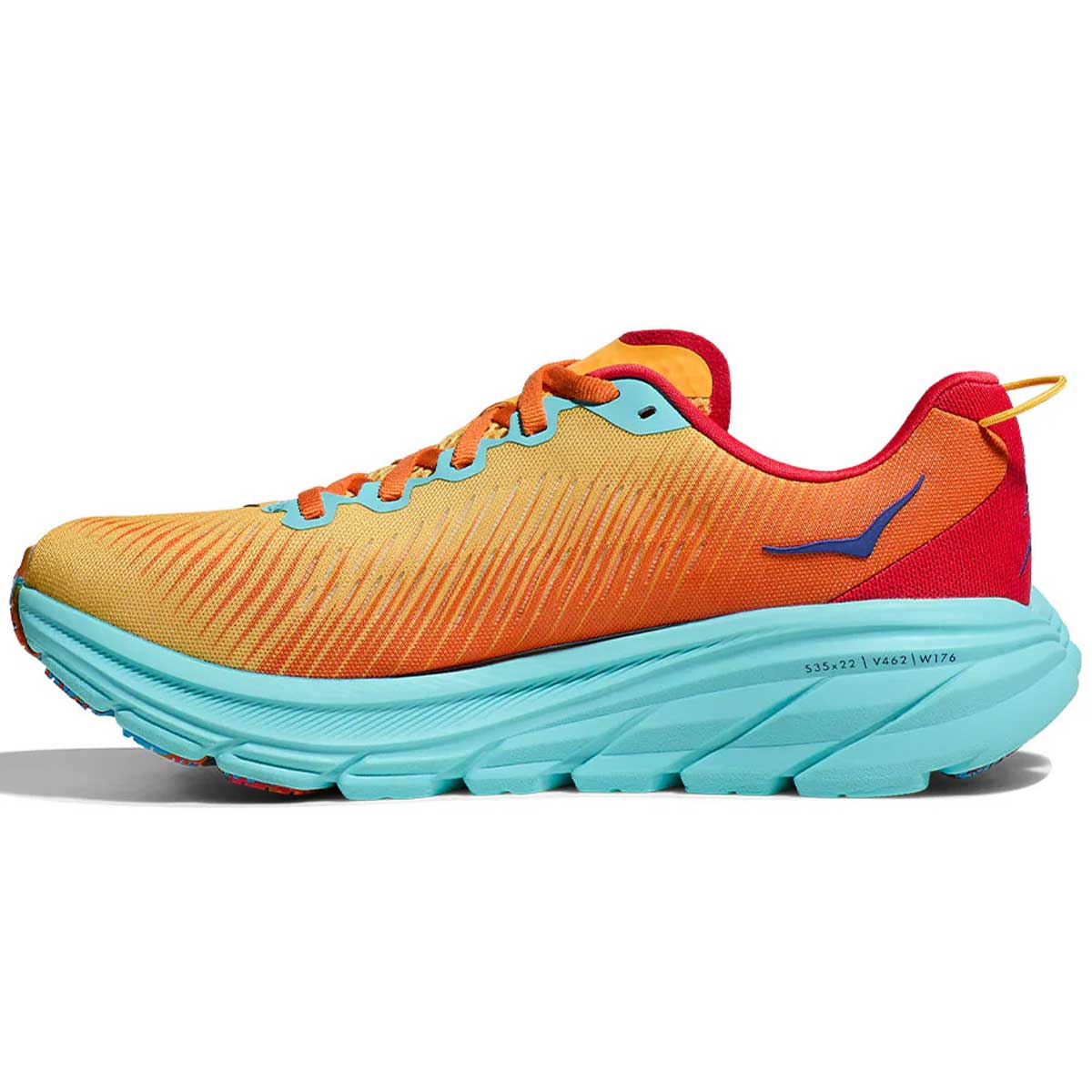 Tenis Hoka Running RINCON 3 Naranja Rojo Hombre