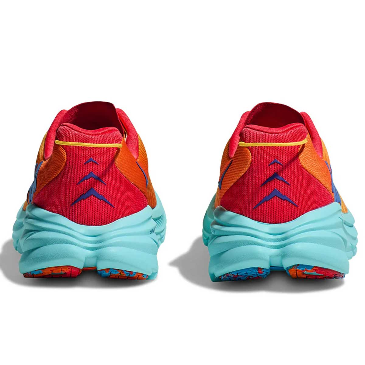 Tenis Hoka Running RINCON 3 Naranja Rojo Hombre