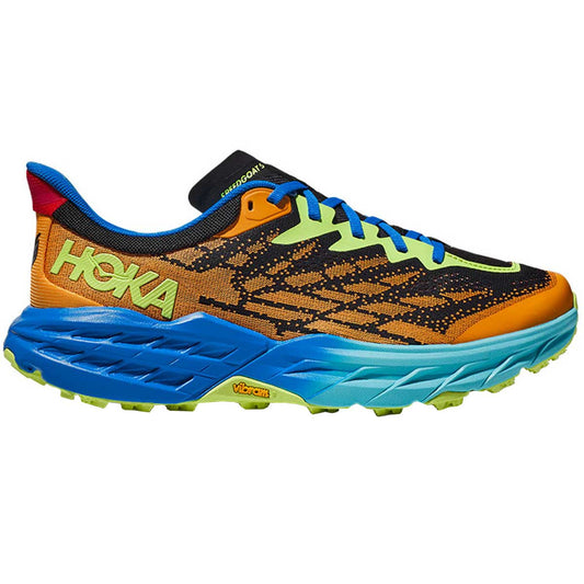 Tenis Hoka Trail Running SPEEDGOAT 5 Azul Amarillo Hombre