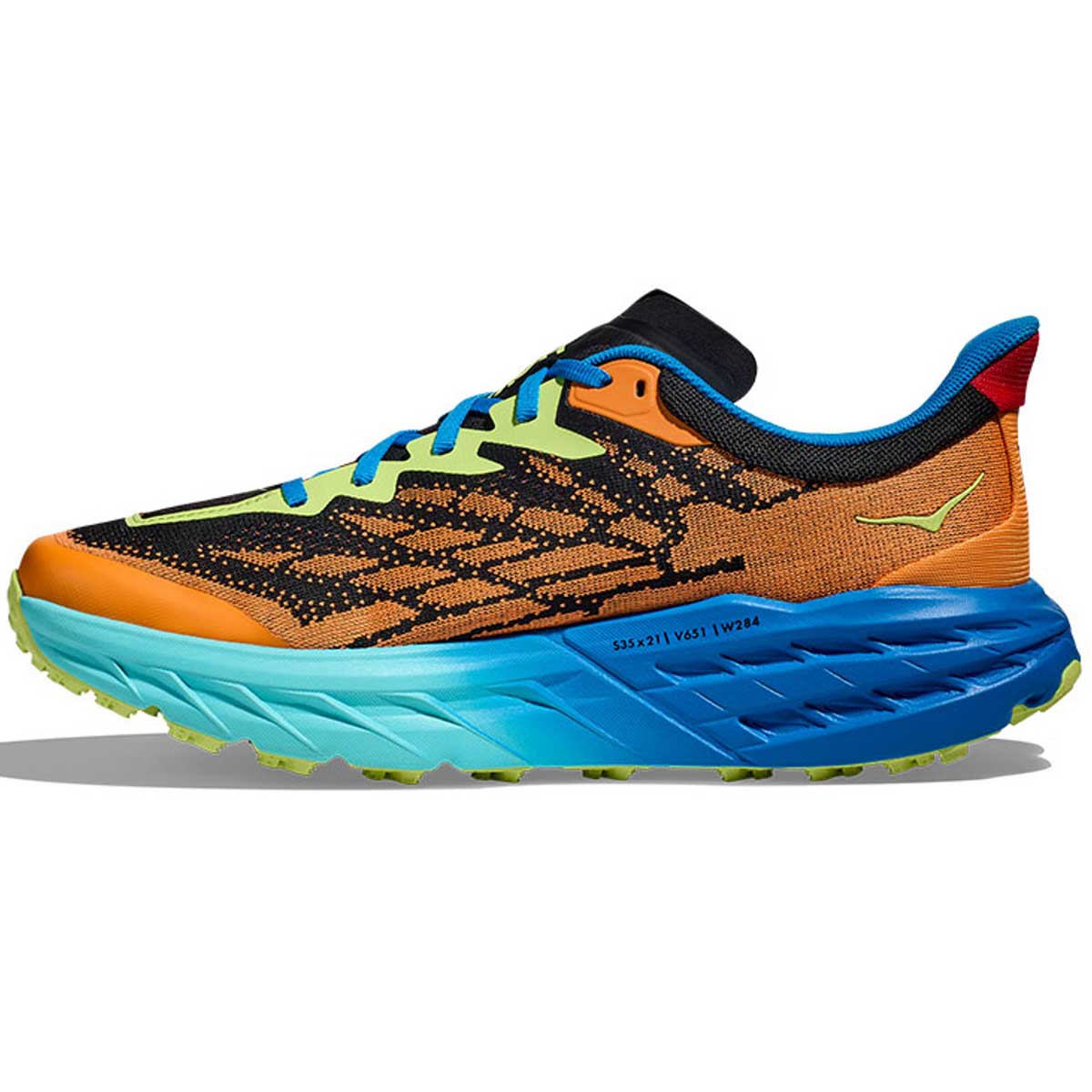 Tenis Hoka Trail Running SPEEDGOAT 5 Azul Amarillo Hombre