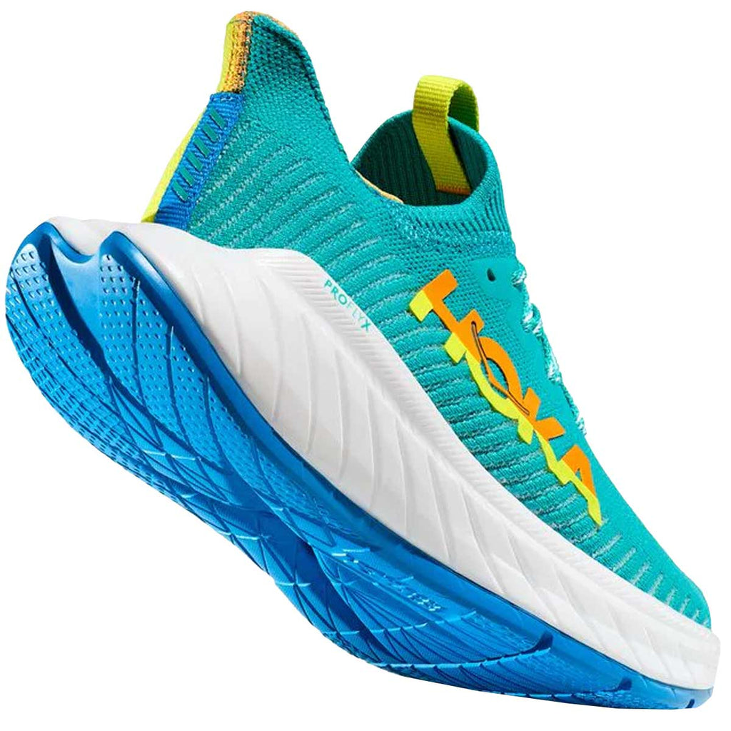 Tenis Hoka Running CARBON X 3 Aqua Amarillo Hombre