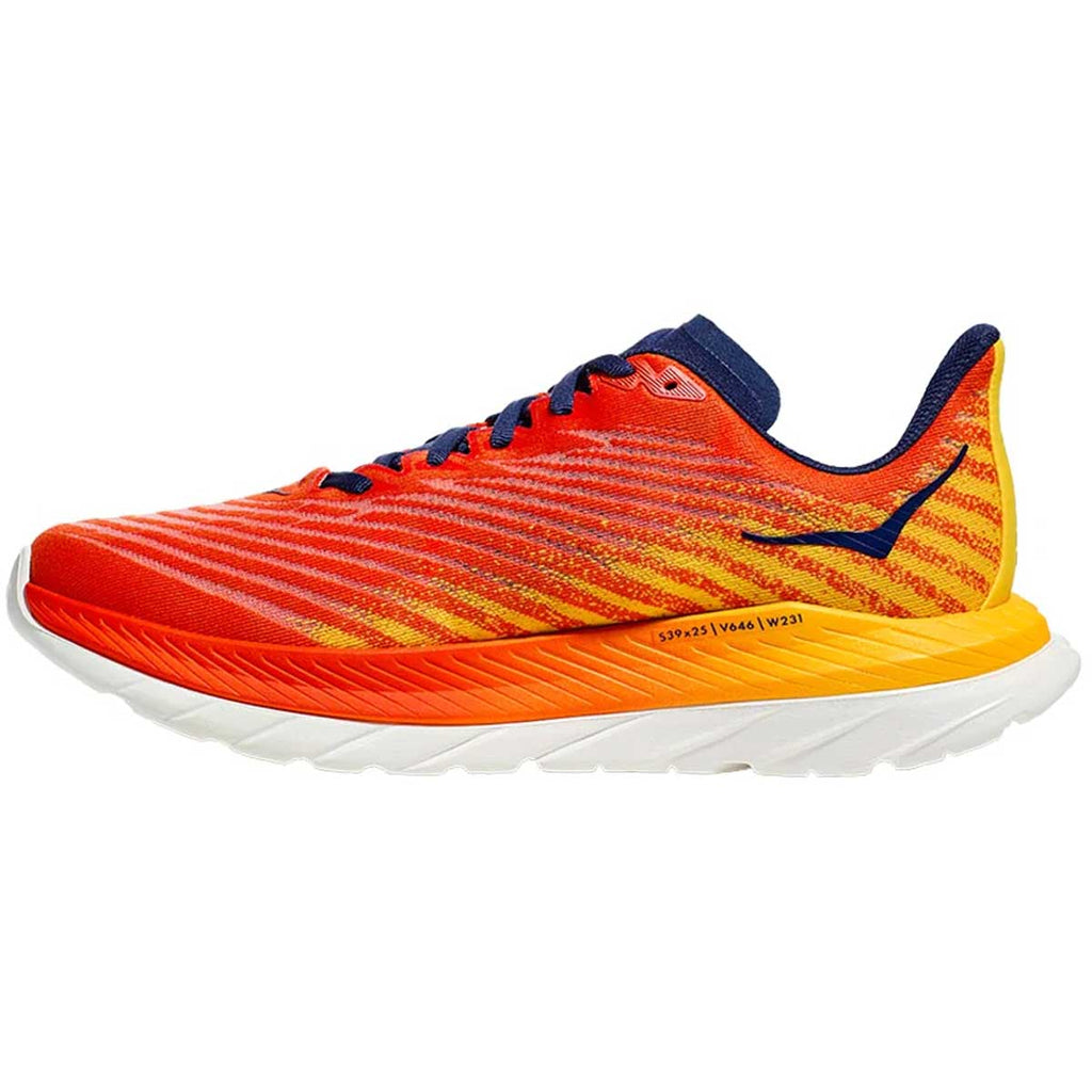 Tenis Hoka Running MACH 5 Rojo Naranja Hombre
