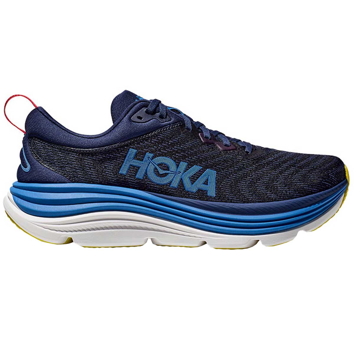 Tenis Hoka Running GAVIOTA 5 Azul Naranja Hombre