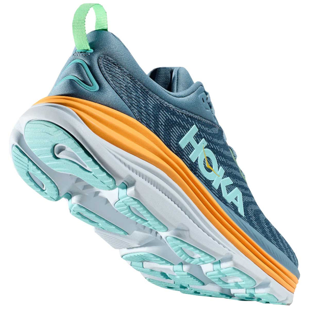 Tenis Hoka Running GAVIOTA 5 Azul Naranja Hombre