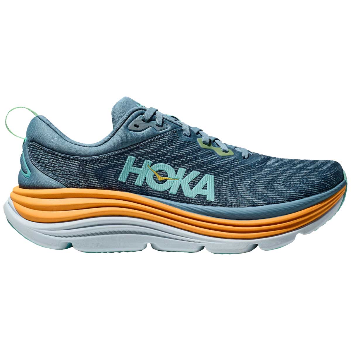 Tenis Hoka Running GAVIOTA 5 Azul Naranja Hombre