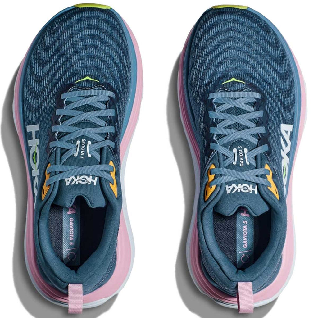 Tenis Hoka Running GAVIOTA 5 Azul Rosa Mujer