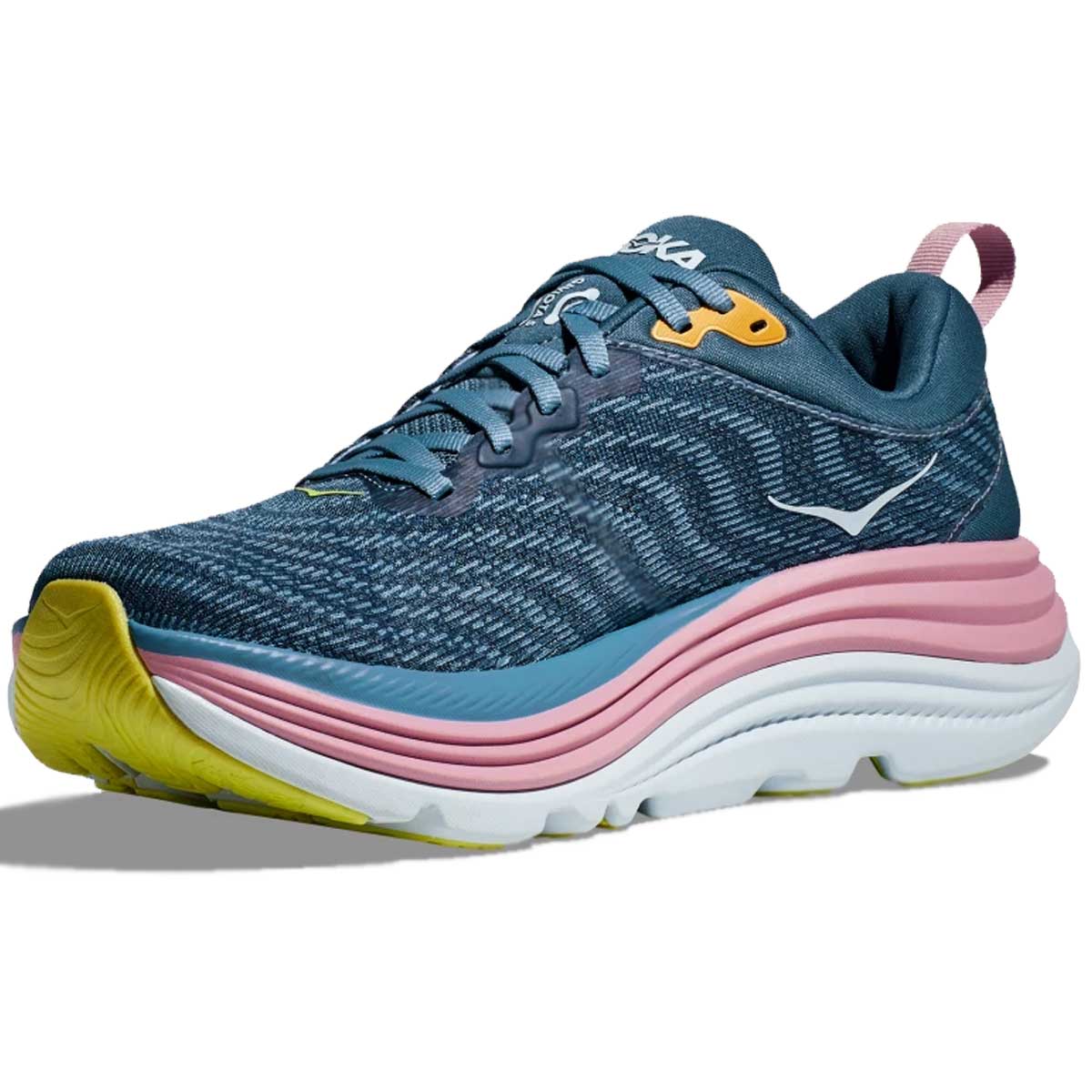 Tenis Hoka Running GAVIOTA 5 Azul Rosa Mujer