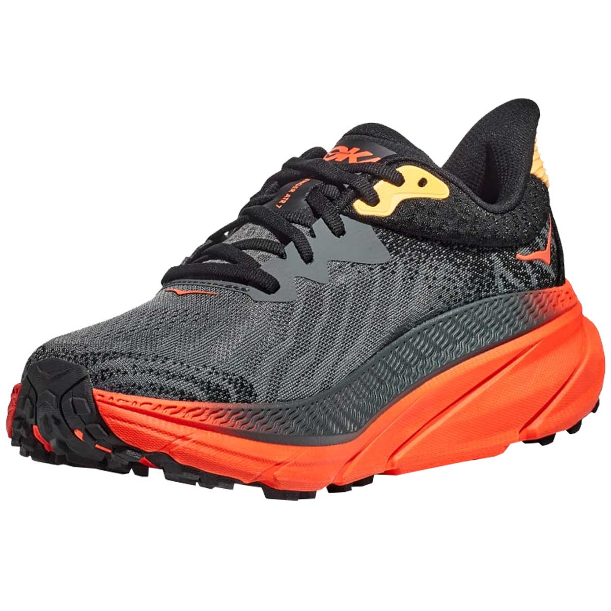 Tenis Hoka Trail CHALLENGER ATR 7 Gris Naranja Hombre