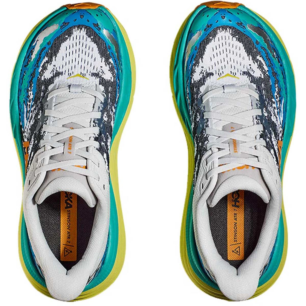 Tenis Hoka Trail Running STINSON ATR 7 Gris Aqua Hombre