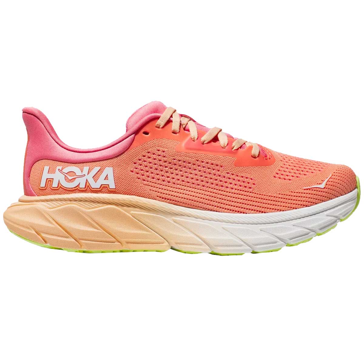 Tenis Hoka ARAHI 7 Naranja Rosa Mujer