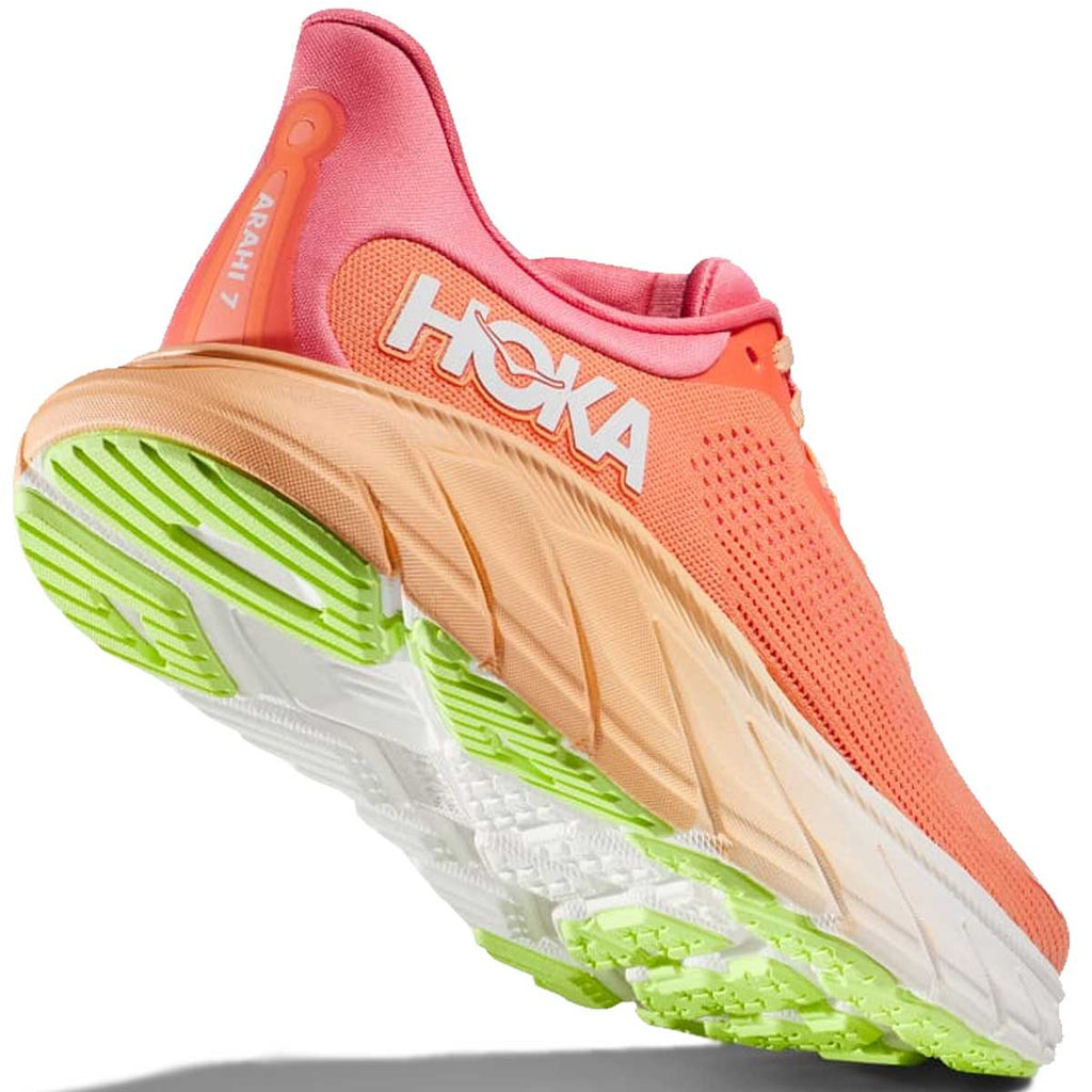 Tenis Hoka ARAHI 7 Naranja Rosa Mujer