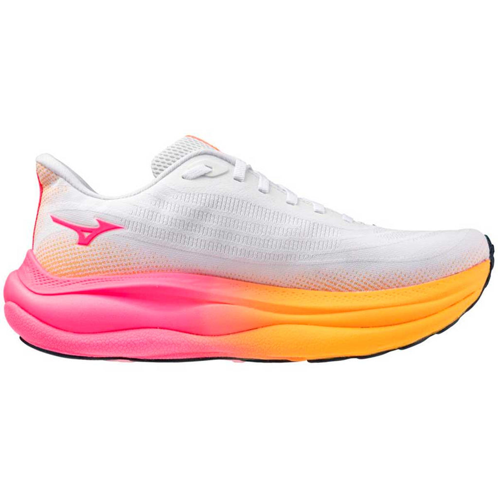 Tenis Mizuno WAVE SKY 9 Hanabi Blanco Naranja Hombre