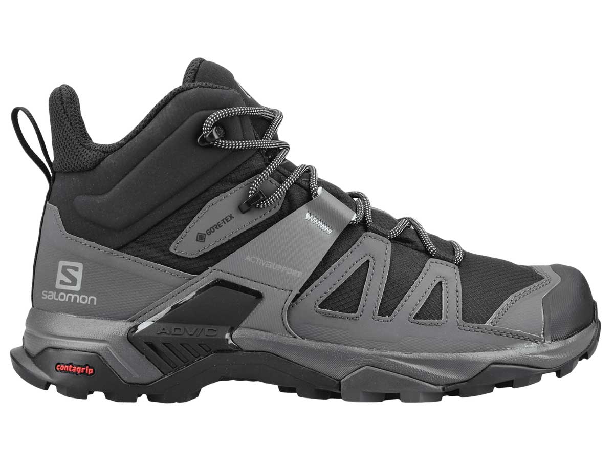 Botas Senderismo Salomon X ULTRA 4 MID GTX Negro Gris Hombre