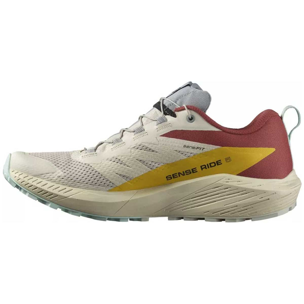 Tenis Salomon Trail Running SENSE RIDE 5 Baige Hombre