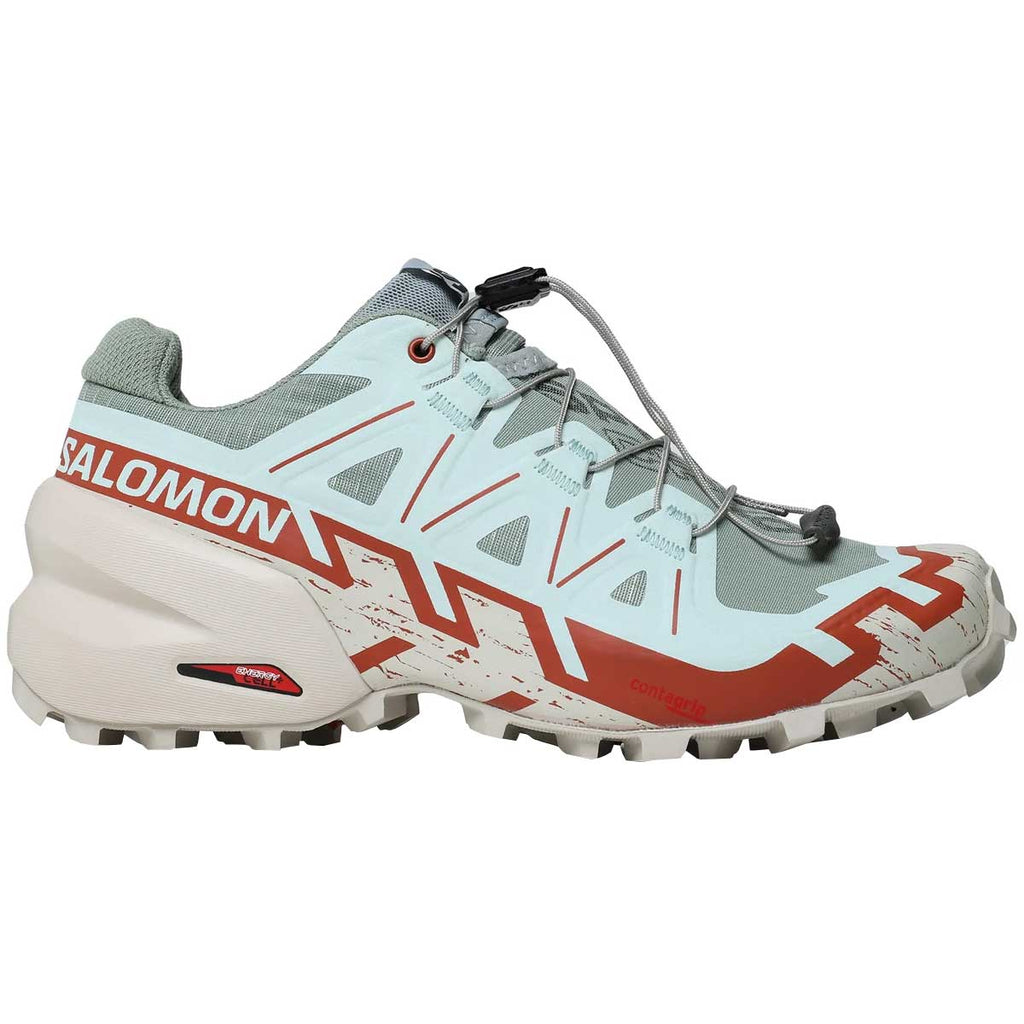 Tenis Salomon Trail Running SPEEDCROSS 6 Aqua Beige Mujer