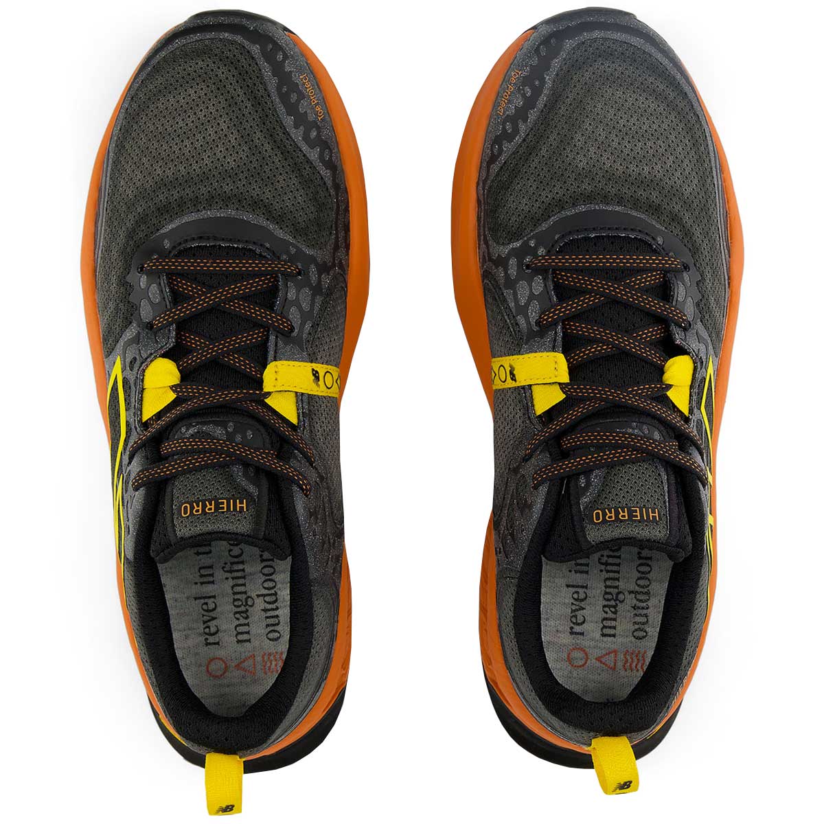 Tenis New Balance HIERRO V8 Trail Negro Naranja Hombre