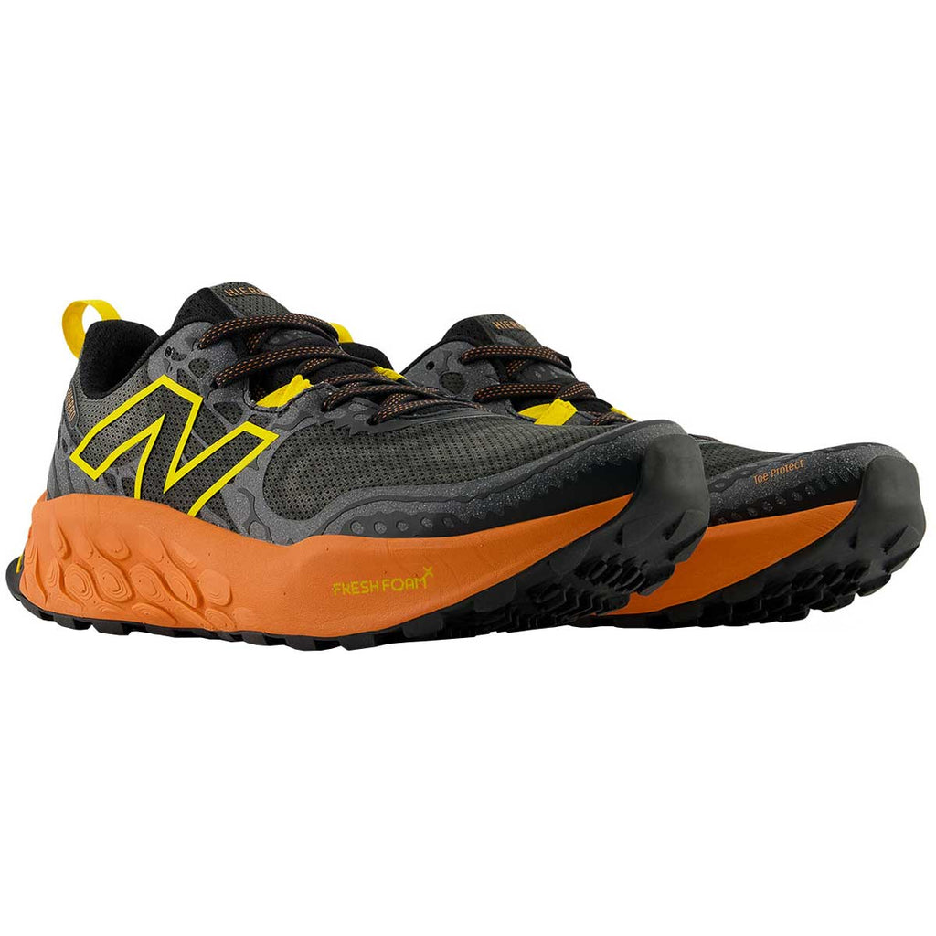 Tenis New Balance HIERRO V8 Trail Negro Naranja Hombre