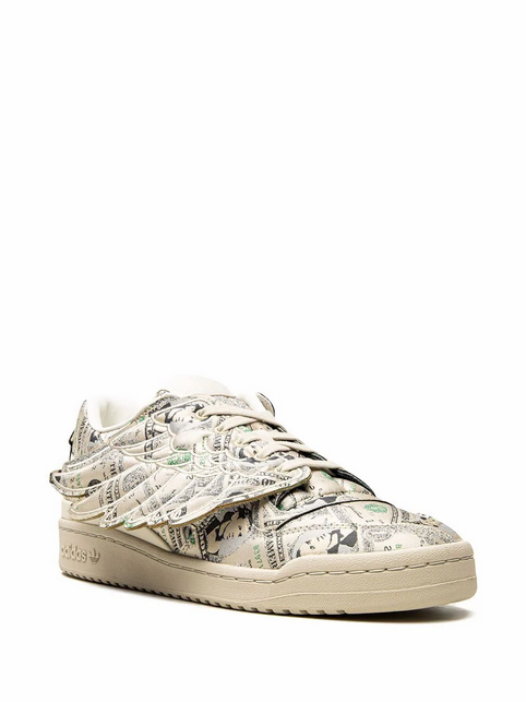 tenis Forum Low Wings 1.0 Money de adidas x Jeremy Scott