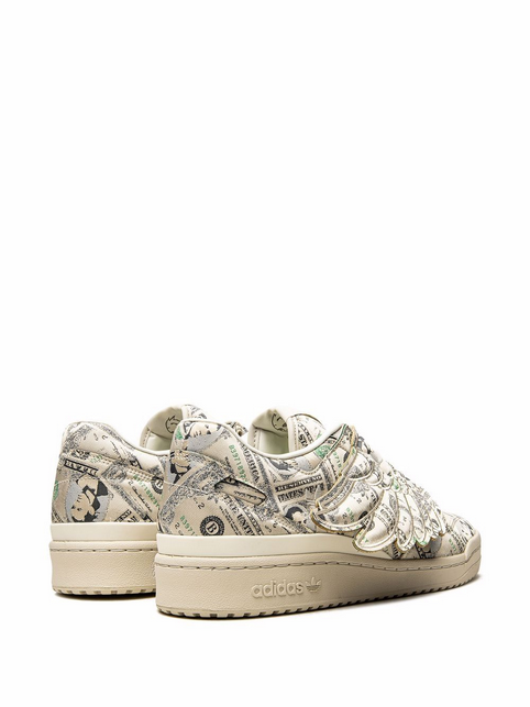 tenis Forum Low Wings 1.0 Money de adidas x Jeremy Scott