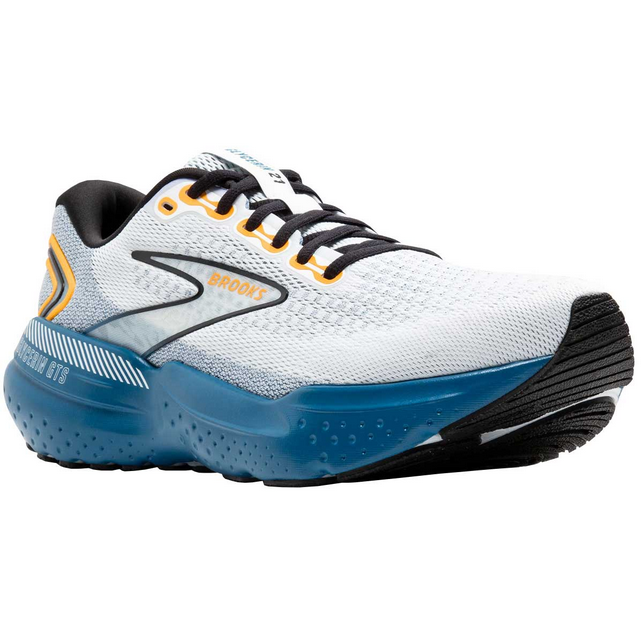 Tenis Running Brooks GLYCERIN GTS 21 Blanco Azul Hombre