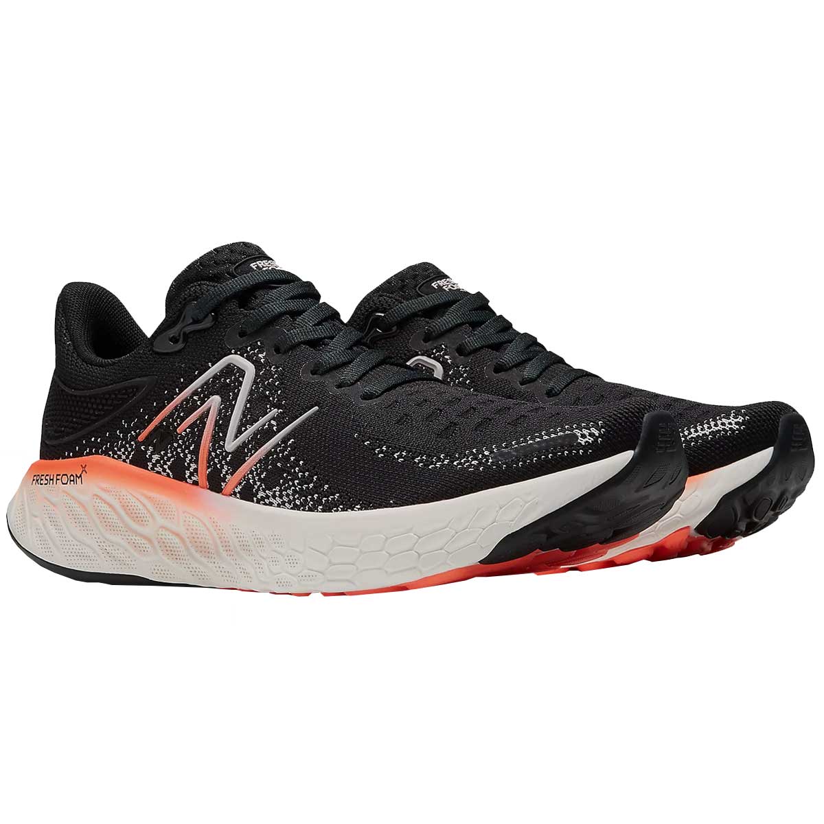 Tenis New Balance 1080 V12 Negro Naranja Mujer