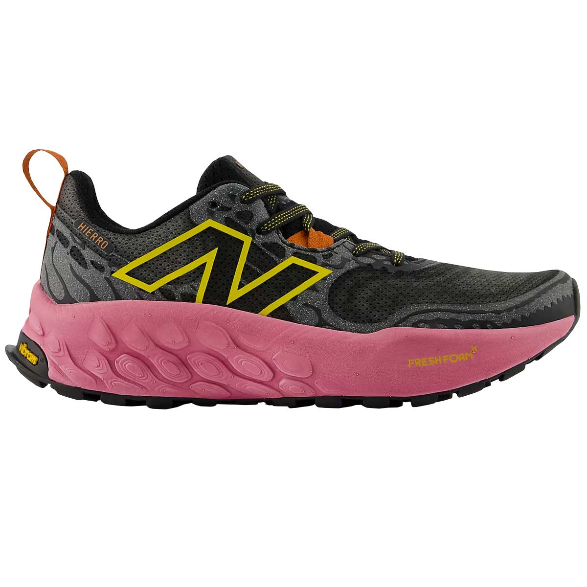 Tenis New Balance HIERRO V8 Trail Running Negro Rosa Mujer