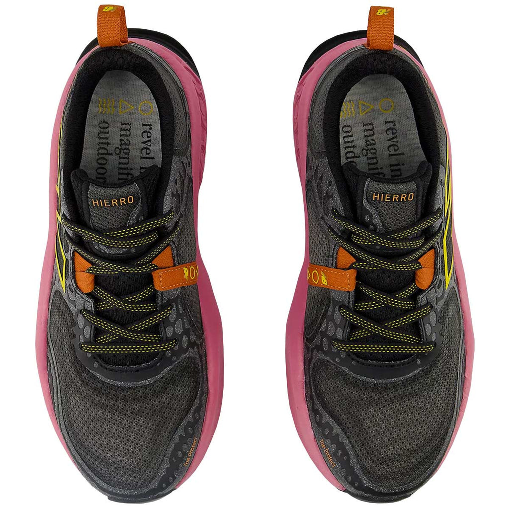 Tenis New Balance HIERRO V8 Trail Running Negro Rosa Mujer