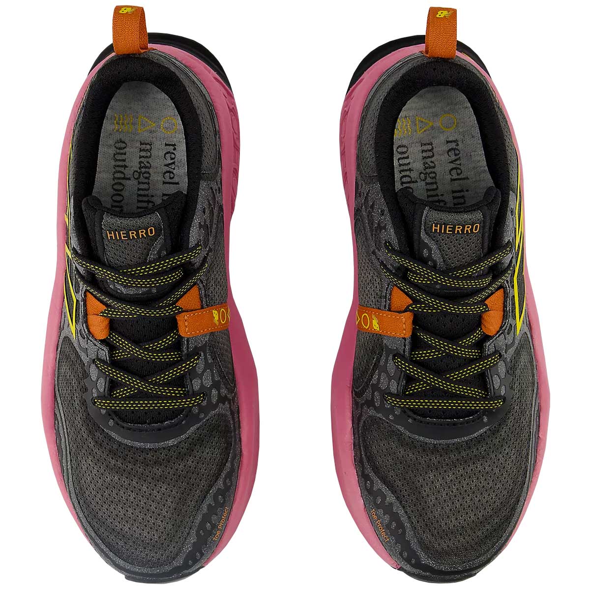Tenis New Balance HIERRO V8 Trail Running Negro Rosa Mujer