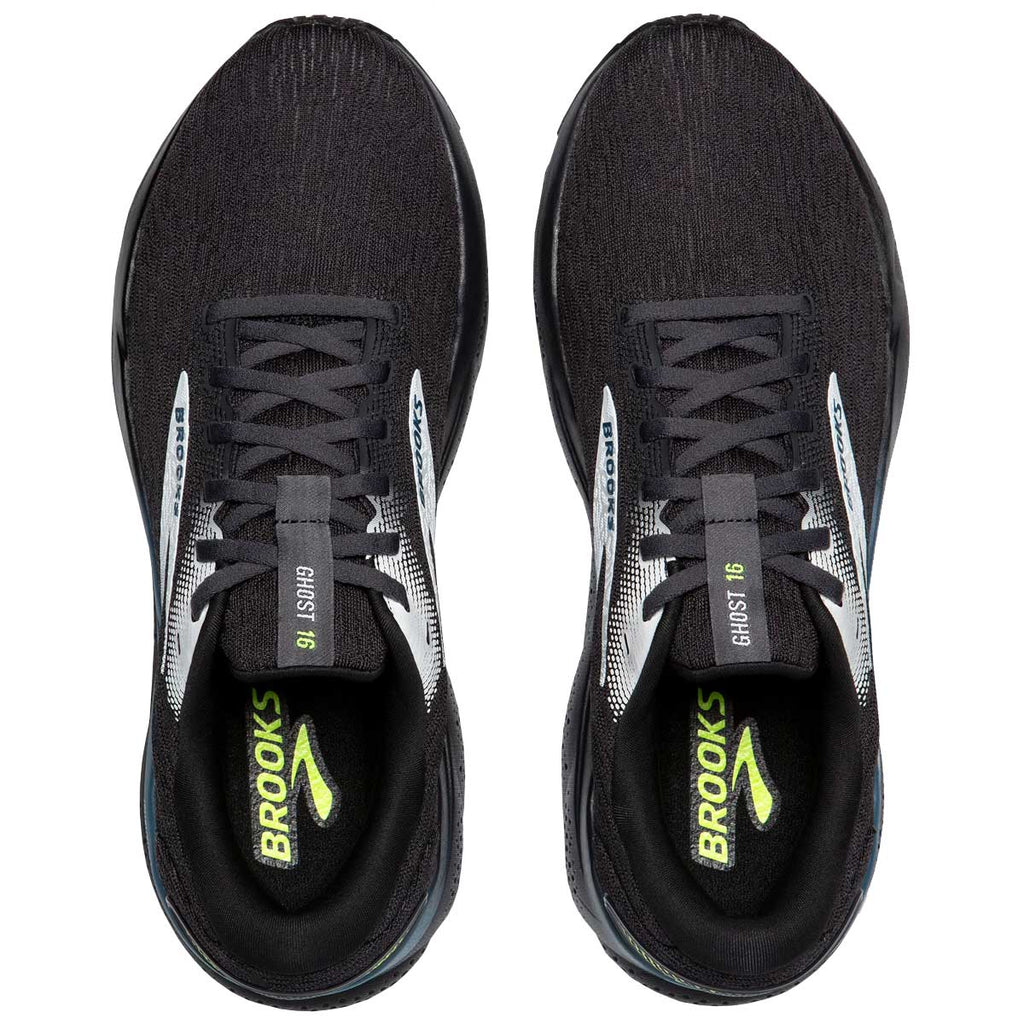 Tenis Brooks Running GHOST 16 Negro Azul Hombre